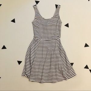 Striped skater dress